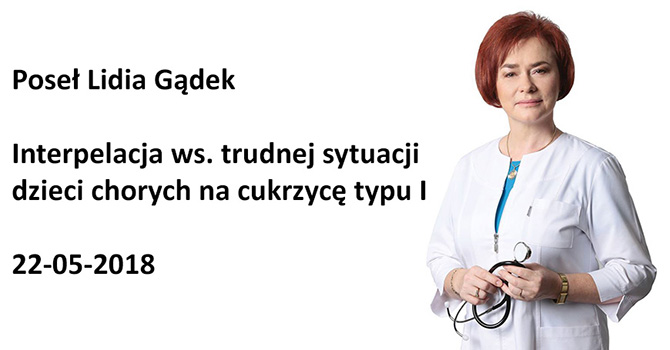 Interpelacja ws. trudnej sytuacji dzieci chorych na cukrzycę typu I