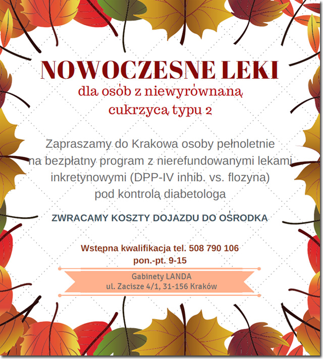Program lekowy dla pacjentw z cukrzyc typu 2 w Krakowie