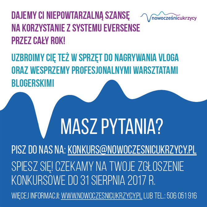 Startuje unikalny konkurs blogerski Nowocześnicukrzycy.pl