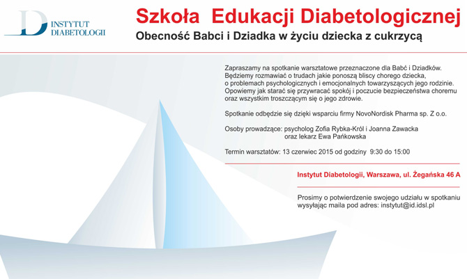 Szkoa Edukacji Diabetologicznej 13 czerwca 2015 r. w Warszawie