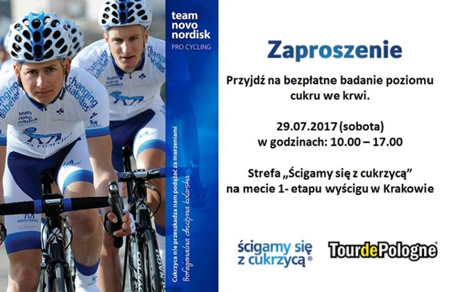 Tour de Pologne w Krakowie. Sprawdź swój poziom cukru we krwi!