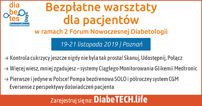 Warsztaty dla Pacjentw podczas II Forum Nowoczesnej Diabetologii w Poznaniu