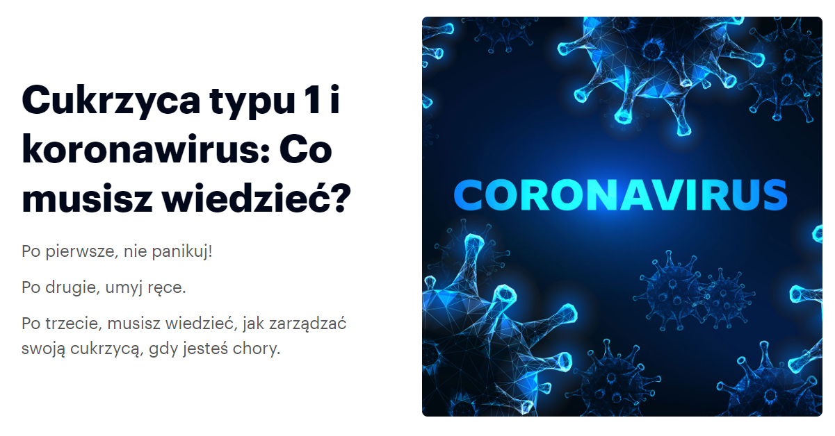 Cukrzyca typu 1 i koronawirus: Co musisz wiedzie?