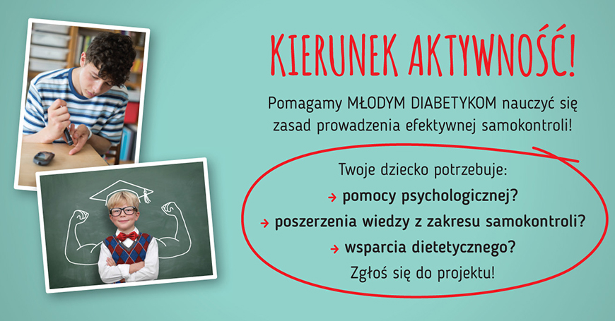 Kierunek Aktywność - pomoc dla młodych diabetyków w efektywnej samokontroli
