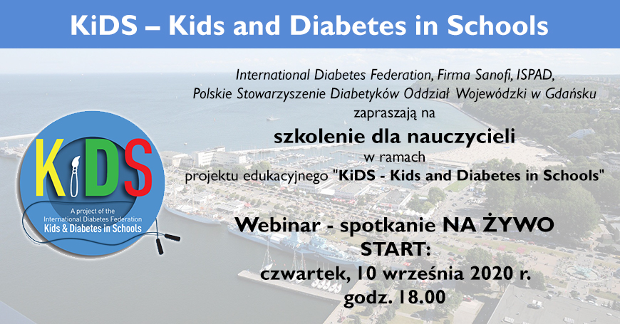 Projekt edukacyjny: KiDS - Dzieci i Cukrzyca w Szkołach - bezpłatny webinar