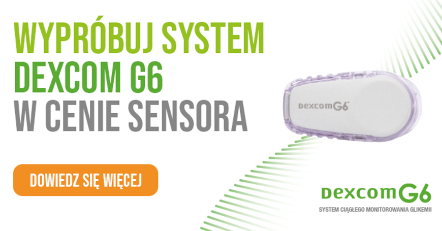 Akcja wypróbuj Dexcom G6 w cenie sensora została przedłużona do końca 2021 roku
