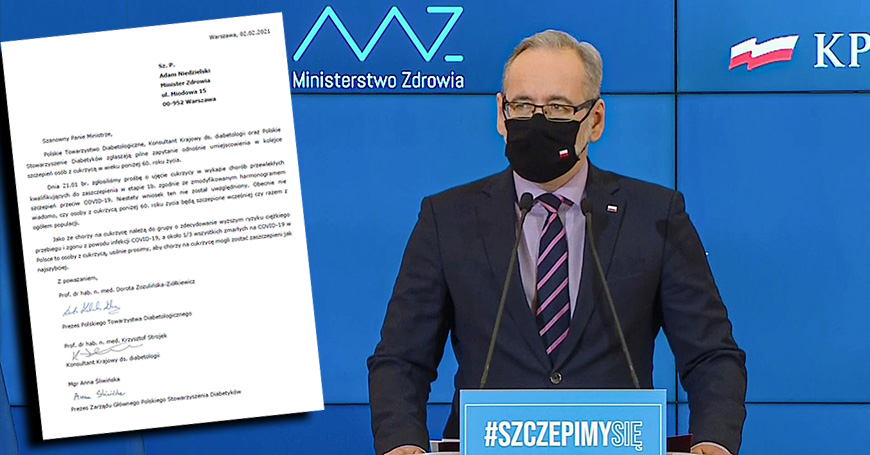 Kolejna interwencja w sprawie szczepień osób z cukrzycą przeciw COVID-19