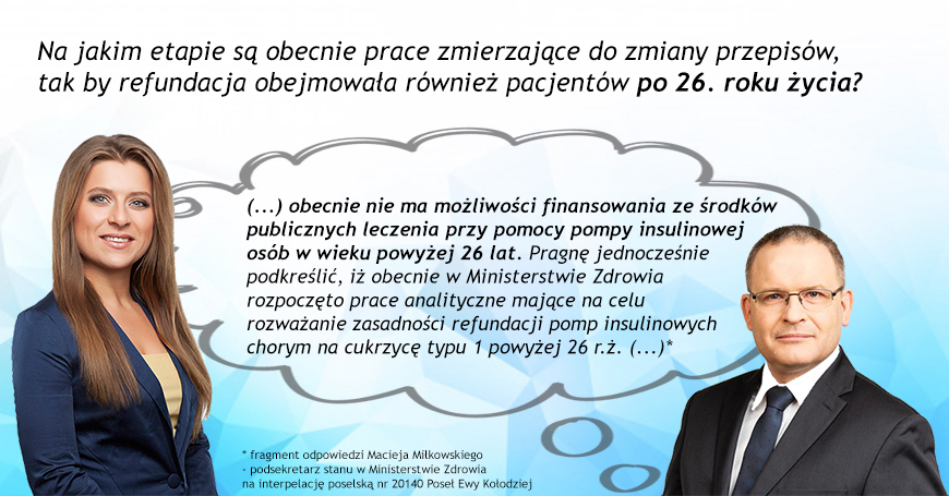 Interpelacja poselska w sprawie refundacji najnowocześniejszych metod leczenia cukrzycy u pacjentów po 26. roku życia