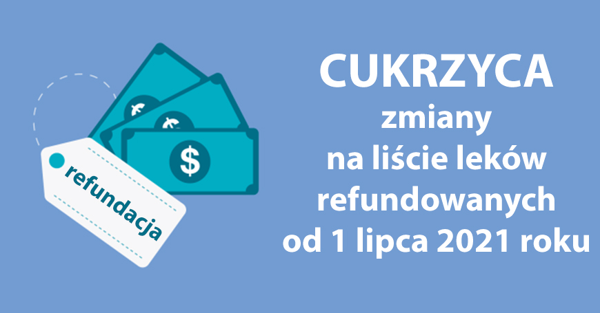 Cukrzyca - zmiany na liście leków refundowanych od 1 lipca 2021 roku