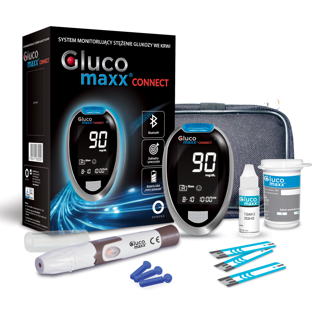 Glucomaxx® CONNECT - glukometr, kt�ry u�atwia codzienn� kontrol� glikemii