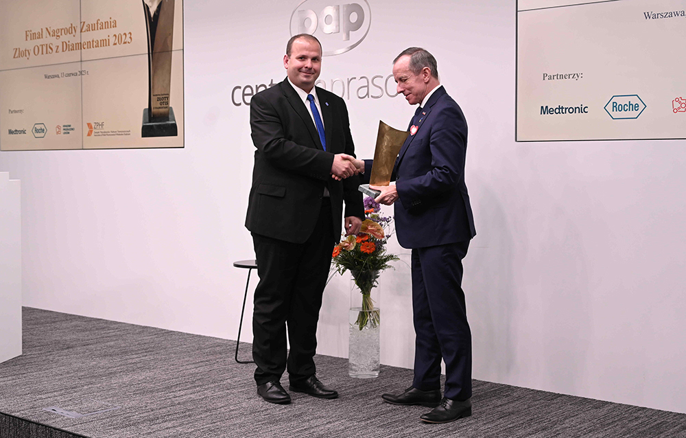 Złoty OTIS z Diamentami dla Jerzego Magiery