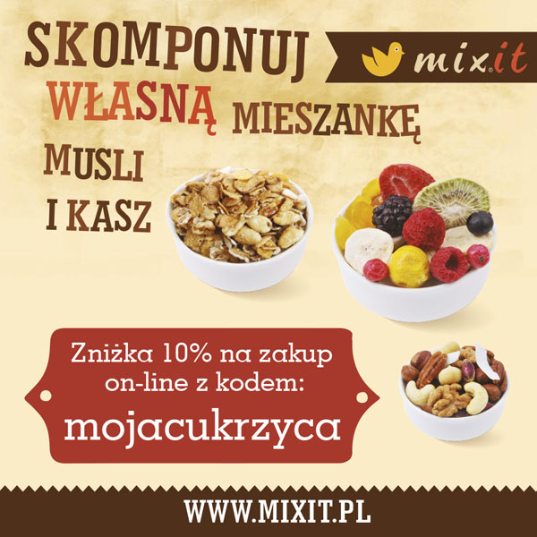 Mixit.pl rabat dla mojacukrzyca.org