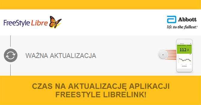 Czas na aktualizację aplikacji FreeStyle Libre!