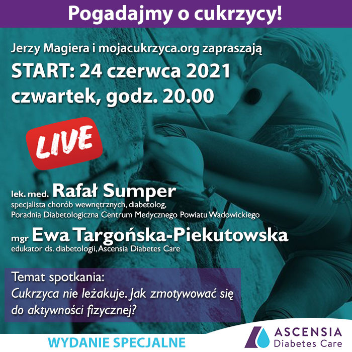 Pogadajmy o cukrzycy - na żywo w piątek