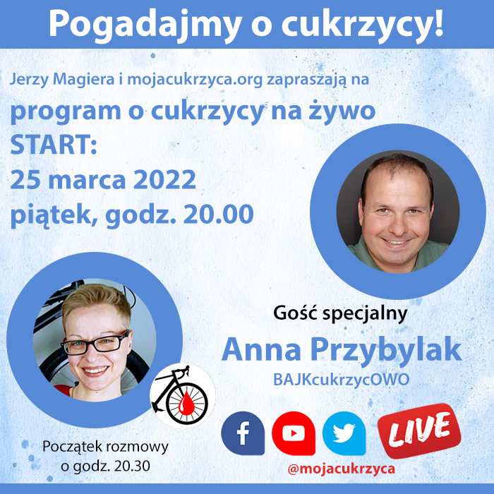 Pogadajmy o cukrzycy - na żywo
