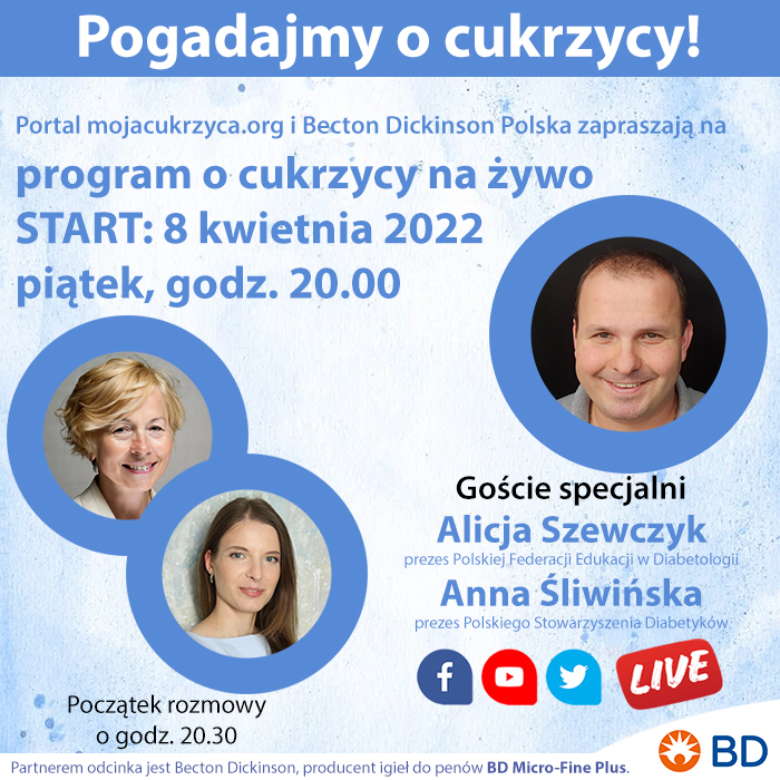 Pogadajmy o cukrzycy - na żywo
