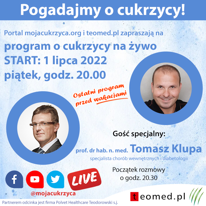 Pogadajmy o cukrzycy - na żywo