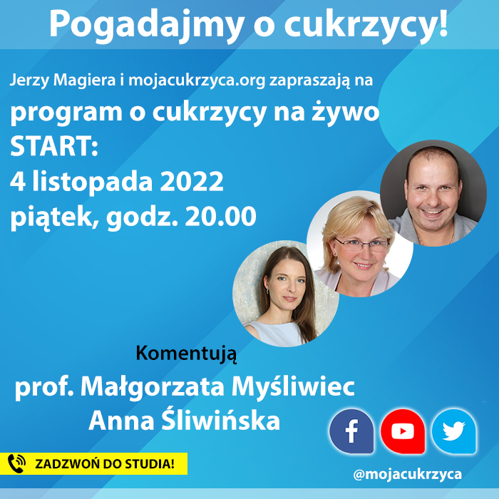 Pogadajmy o cukrzycy - na żywo