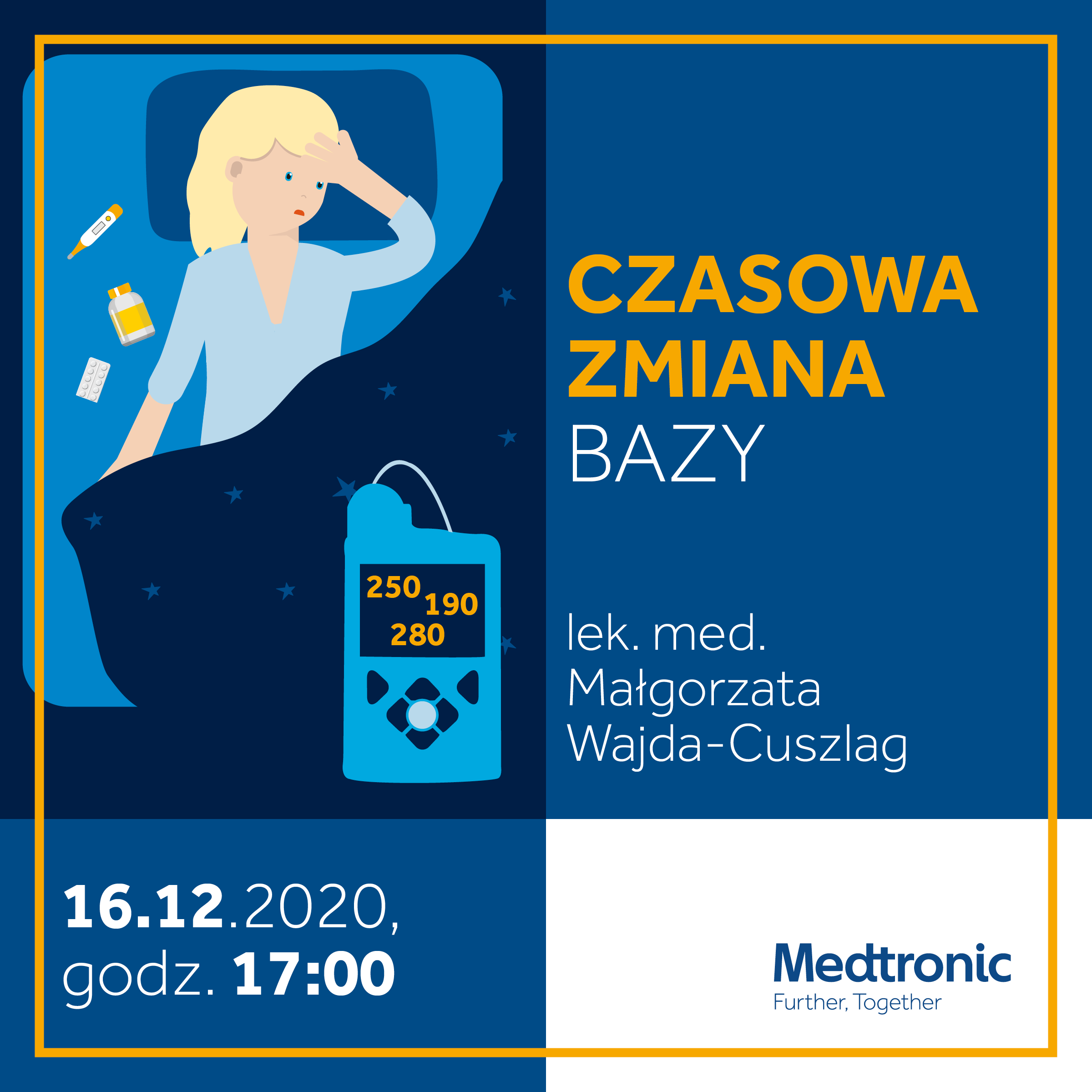 Akademia Edukacyjna Medtronic - 16 grudnia spotkanie na żywo ze specjalistą diabetologii Małgorzatą Wajdą-Cuszlag
