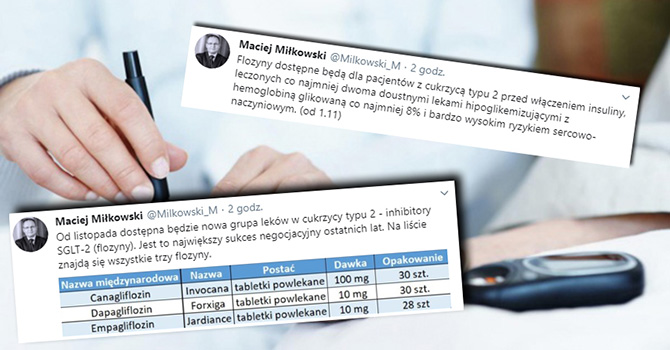 Minister Miłkowski zapowiada refundację flozyn od 1 listopada!