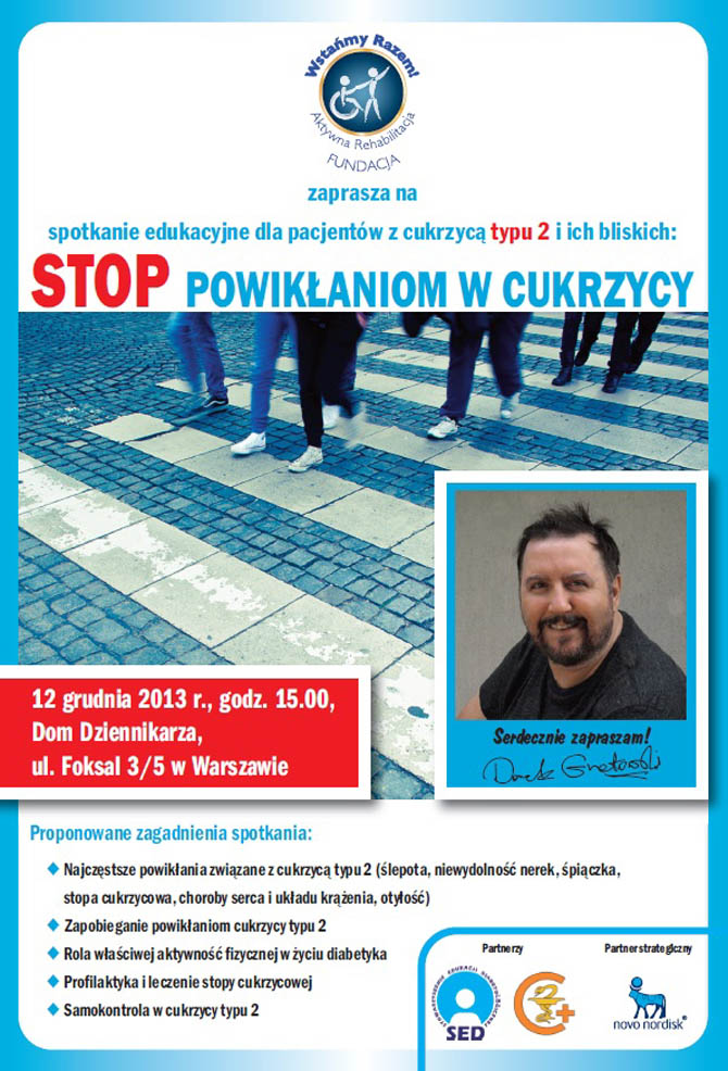 Grupa Wsparcia dla chorych na cukrzycę 12 grudnia w Warszawie