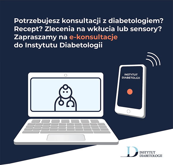 E-konsultacje w Instytucie Diabetologii. Porady on-line, e-recepty, e-zlecenia