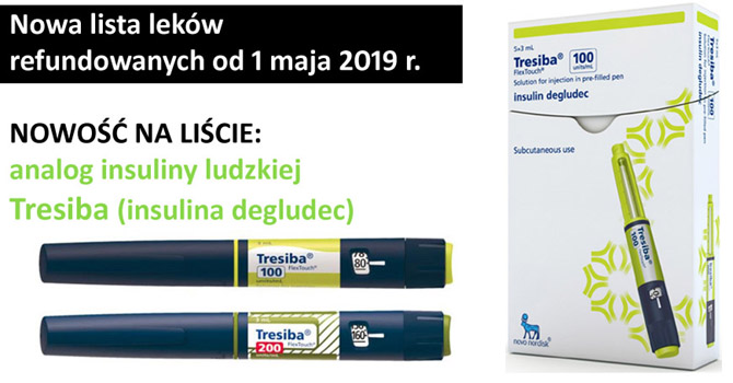 Cukrzyca - zmiany na liście leków refundowanych od 1 maja 2019 roku