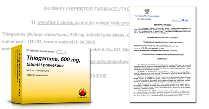 Partia leku dla cukrzyków wycofana z obrotu