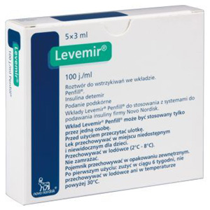 Levemir Penfill jest przeznaczony do stosowania z systemami do podawania insuliny firmy Novo Nordisk i igłami NovoFine. Należy stosować się do szczegółowej instrukcji obsługi dołączonej do opakowania systemu do podawania insuliny.