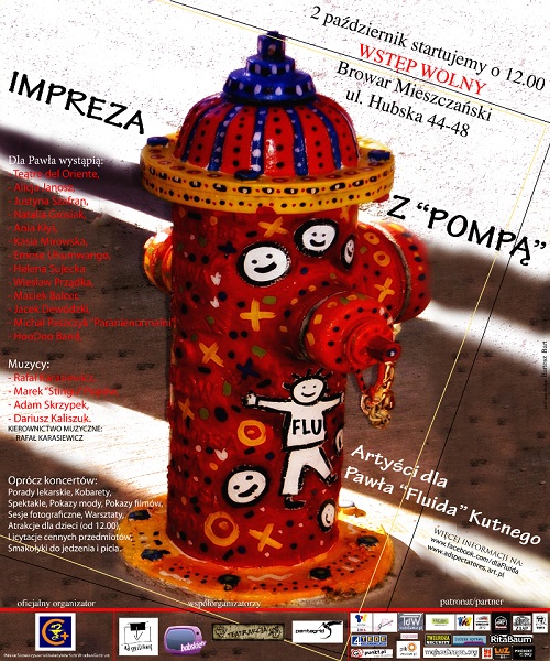 IMPREZA Z POMPĄ - Artyści dla Pawła Fluida Kutnego