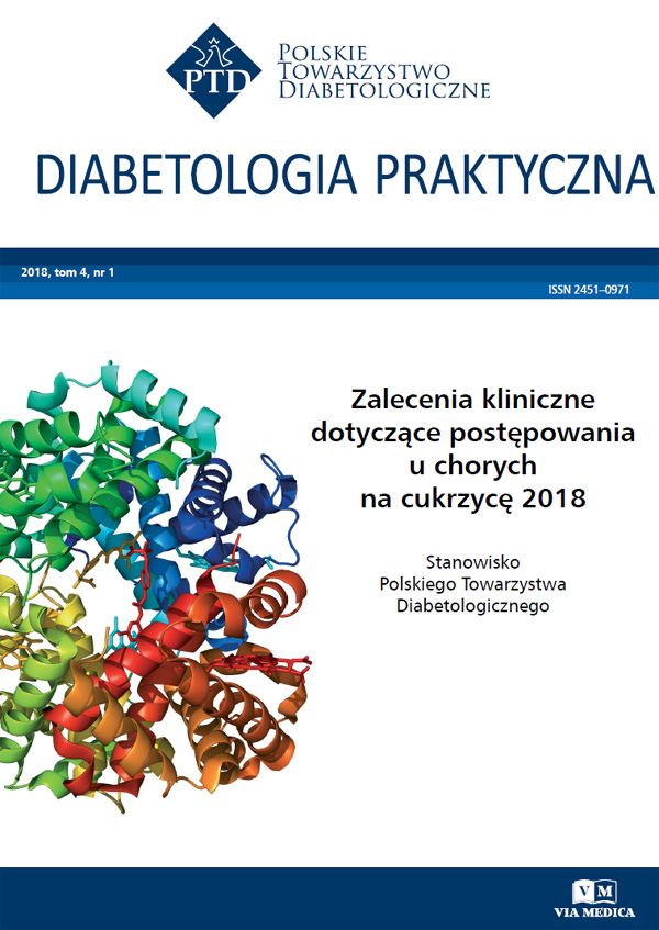 Zalecenia kliniczne dotyczące postępowania u chorych na cukrzycę 2018
