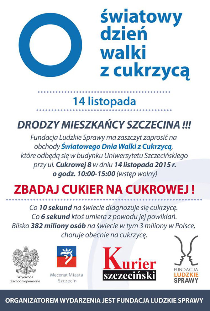 Światowy Dzień Walki z Cukrzycą w Szczecinie