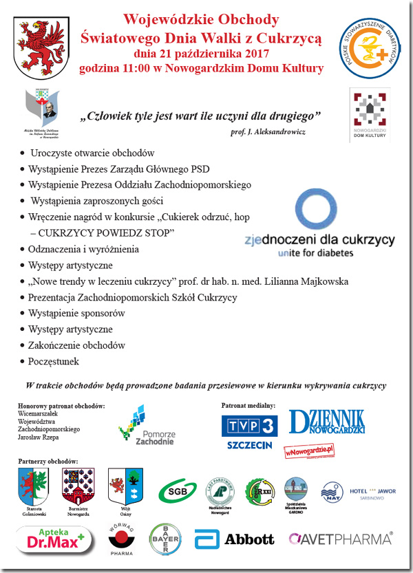 Obchody Światowego Dnia Cukrzycy w Nowogardzie - 21 października