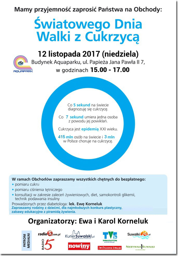 Obchody Światowego Dnia Walki z Cukrzycą w Suwałkach