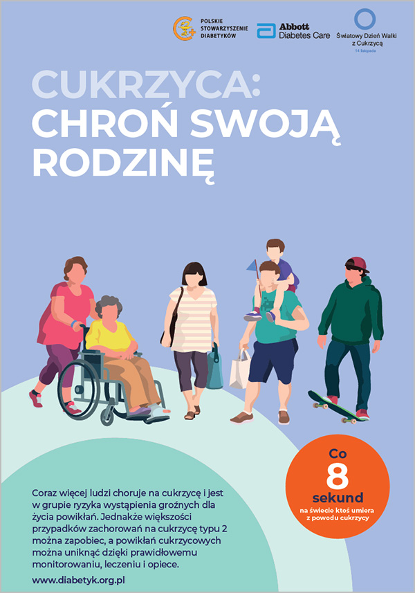 Plakat na Światowy Dzień Cukrzycy 2019